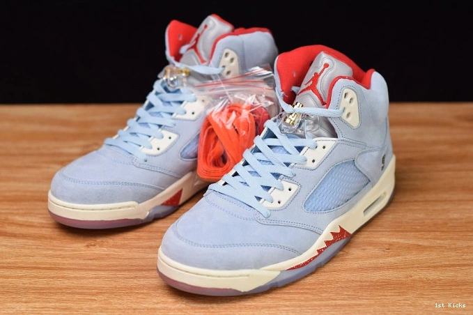 1st Kicks Shoes 5 Blue Air Jordan Room CI1899-400 Ice JSP Trophy x 0803
